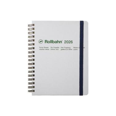 2025年10月始まり 月間 L ロルバーンダイアリー メタリック パールホワイト