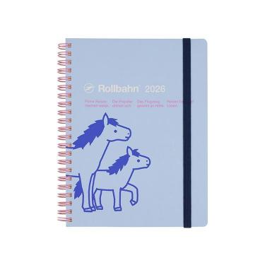 2025年10月始まり 月間 A5 ロルバーンダイアリー ポニー ライトブルー