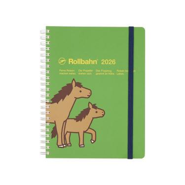 2025年10月始まり 月間 A5 ロルバーンダイアリー ポニー グリーン