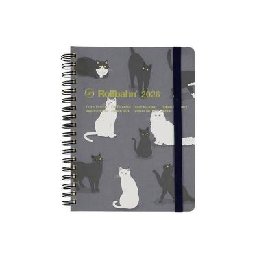 2025年10月始まり 月間 L ロルバーンダイアリー アニマル ブルーグレー