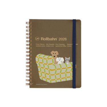 2025年10月始まり 月間 L ロルバーンダイアリー WARMGREYTAIL グレージュ