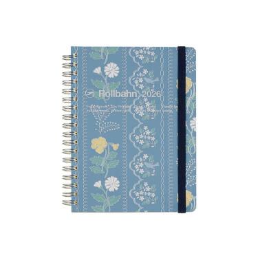 2025年10月始まり 月間 L ロルバーンダイアリー レース ブルー