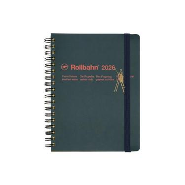 2025年10月始まり 月間 L ロルバーンダイアリー グラフィティ ダークグリーン