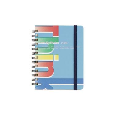 2025年10月始まり 月間 M ロルバーンダイアリー ワード ブルー