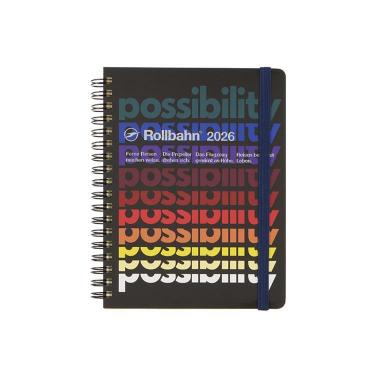 2025年10月始まり 月間 L ロルバーンダイアリー ワード ブラック