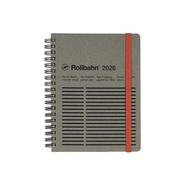 2025年10月始まり 月間 L ロルバーンダイアリー モノラル ライトグレー