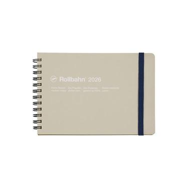 2025年10月始まり 月間 L ロルバーンダイアリー 横型 グレージュ