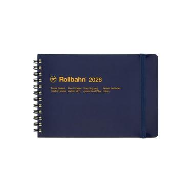 2025年10月始まり 月間 L ロルバーンダイアリー 横型 ダークブルー