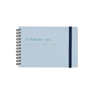 2025年10月始まり 月間 L ロルバーンダイアリー 横型 ライトブルー