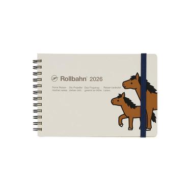 2025年10月始まり 月間 L ロルバーンダイアリー ポニー 横型 クリーム