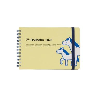 2025年10月始まり 月間 L ロルバーンダイアリー ポニー 横型 ライトイエロー