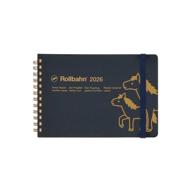 2025年10月始まり 月間 L ロルバーンダイアリー ポニー 横型 ブラック