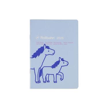 2025年10月始まり 月間 B6 ロルバーンノートダイアリー ポニー ライトブルー