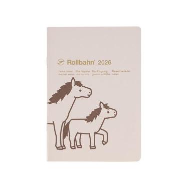 2025年10月始まり 月間 A5 ロルバーンノートダイアリー ポニー ライトピンク