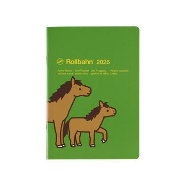 2025年10月始まり 月間 A5 ロルバーンノートダイアリー ポニー グリーン