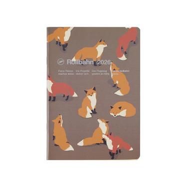 2025年10月始まり 月間 A5 ロルバーンノートダイアリー アニマル ブラウン