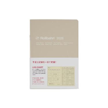 2025年10月始まり 月間 B6 ロルバーンノートダイアリー ログチャート グレージュ
