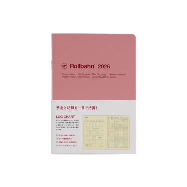 2025年10月始まり 月間 B6 ロルバーンノートダイアリー ログチャート ピンク