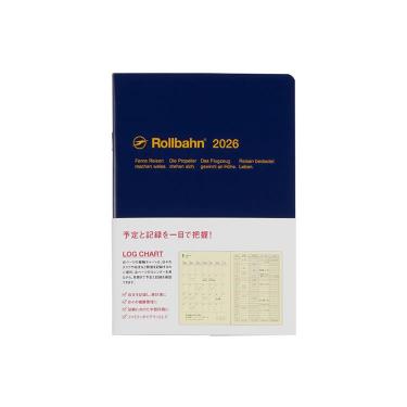 2025年10月始まり 月間 B6 ロルバーンノートダイアリー ログチャート ダークブルー