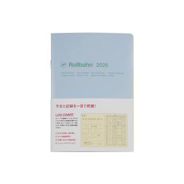 2025年10月始まり 月間 B6 ロルバーンノートダイアリー ログチャート ライトブルー
