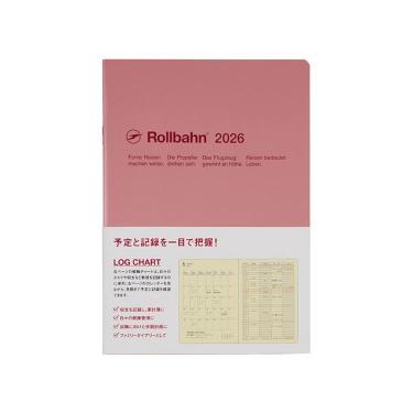 2025年10月始まり 月間 A5 ロルバーンノートダイアリー ログチャート ピンク