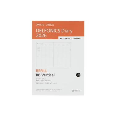 2025年10月始まり手帳 週間バーチカル A6 リフィル