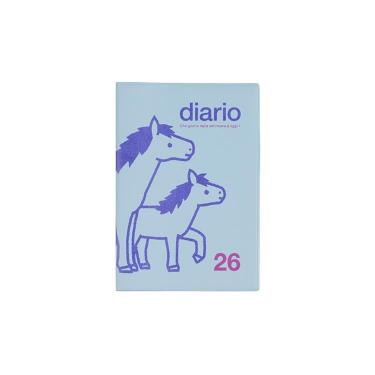 2025年10月始まり手帳 月間 A6変形 ポニー ライトブルー