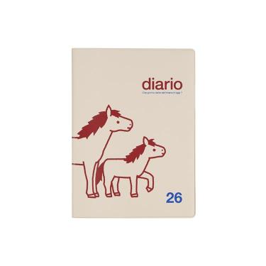 2025年10月始まり手帳 月間 B6 ポニー クリーム