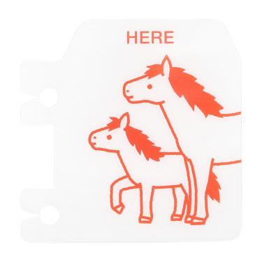 ロルバーン ブックマーク 干支 ポニー レッド【ロフト限定】