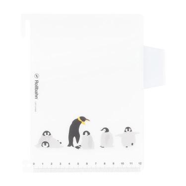 ロルバーン 下敷き ポケット付きメモL用 アニマル ペンギン【ロフト限定】
