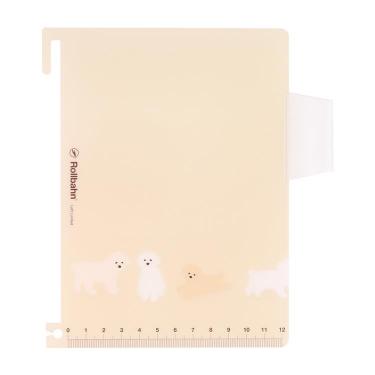 ロルバーン 下敷き ポケット付きメモL用 アニマル プードル【ロフト限定】