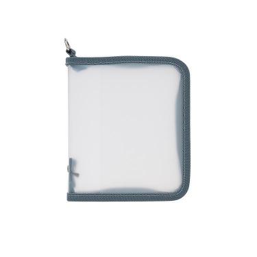 ロルバーン ポケット付メモ ラウンドケース M ブルーグレー