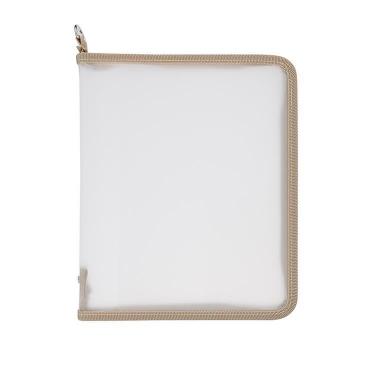 ロルバーン ポケット付メモ ラウンドケース A5 グレージュ