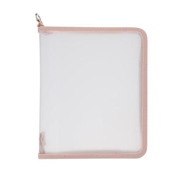 ロルバーン ポケット付メモ ラウンドケース A5 ライトピンク