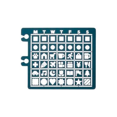 ロルバーン テンプレート カレンダー A ターコイズ