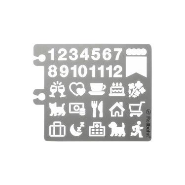 ロルバーン テンプレート デコレーション C シルバー