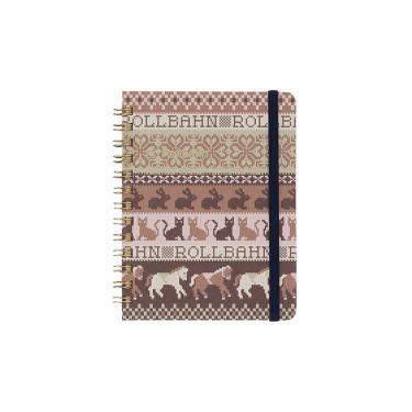 ロルバーン ポケット付メモ M ニット A（アニマル）