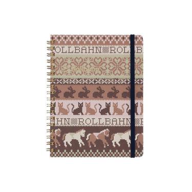 ロルバーン ポケット付メモ L ニット A（アニマル）