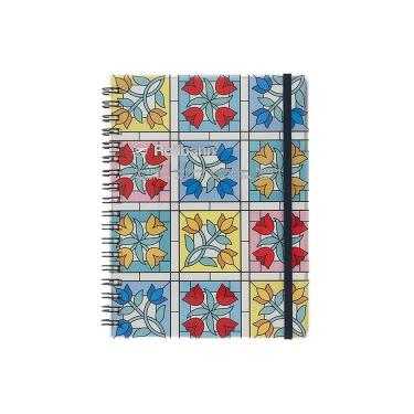 ロルバーン ポケット付メモ L ステンドグラス 花柄