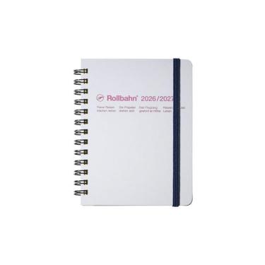 2026年3月始まり 月間 M ロルバーンダイアリー メタリック パールホワイト