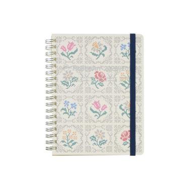 2026年3月始まり 月間 L ロルバーンダイアリー フローラ ホワイト