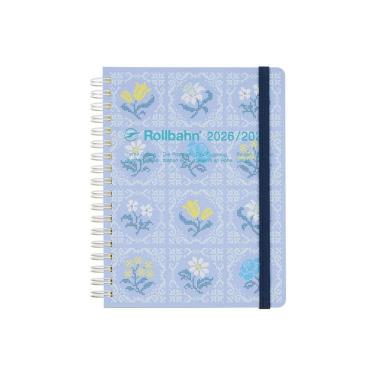 2026年3月始まり 月間 L ロルバーンダイアリー フローラ ライトブルー
