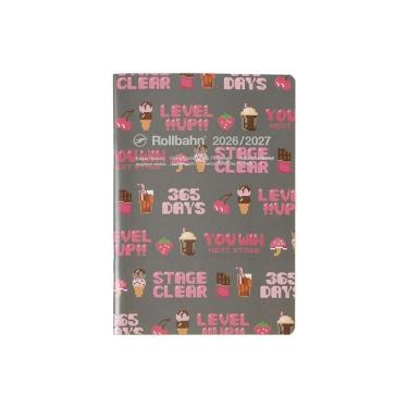 2026年3月始まり 月間 B6 ロルバーンノートダイアリー レベルアップ ピンク