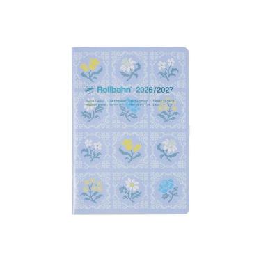 2026年3月始まり 月間 B6 ロルバーンノートダイアリー フローラ ライトブルー
