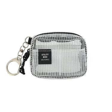 インナーキャリングキーホルダー メッシュ ホワイト