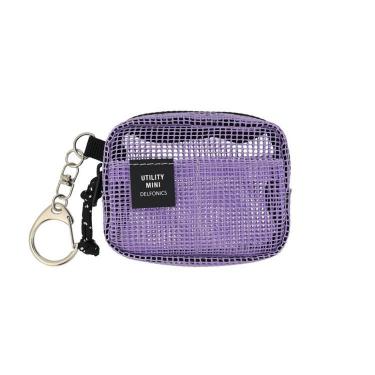 インナーキャリングキーホルダー メッシュ パープル