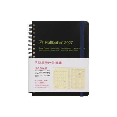 2026年10月始まり手帳 月間 L ロルバーンダイアリー ログチャート ブラック
