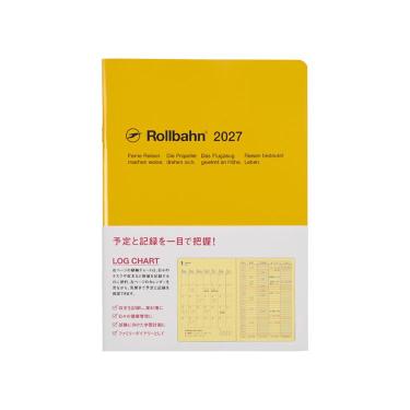 2026年10月始まり手帳 月間 A5 ロルバーンノートダイアリー ログチャート イエロー
