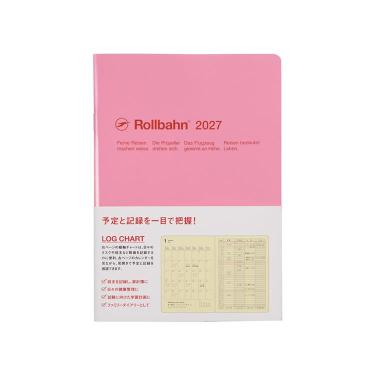 2026年10月始まり手帳 月間 A5 ロルバーンノートダイアリー ログチャート ピンク