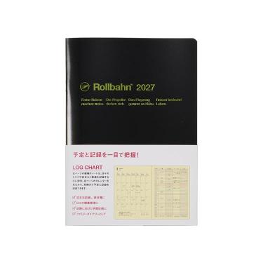 2026年10月始まり手帳 月間 A5 ロルバーンノートダイアリー ログチャート ブラック